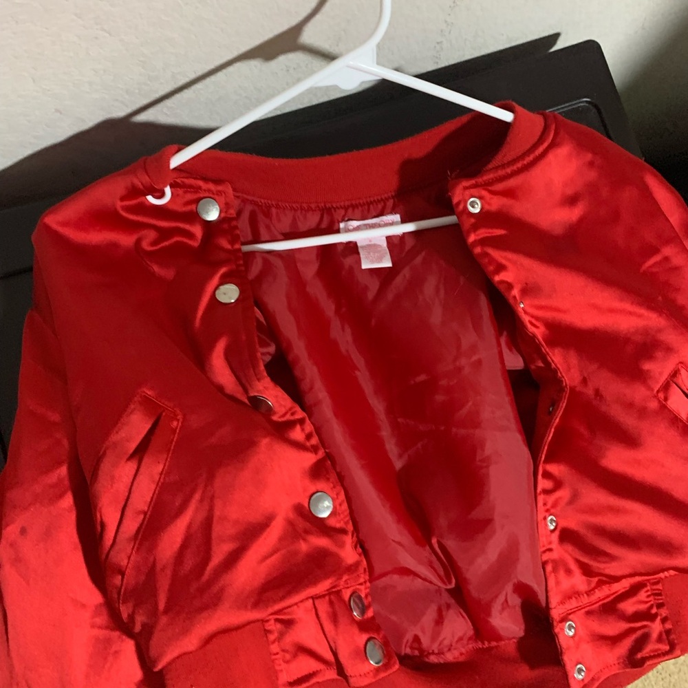Theory Red Satin Jacket